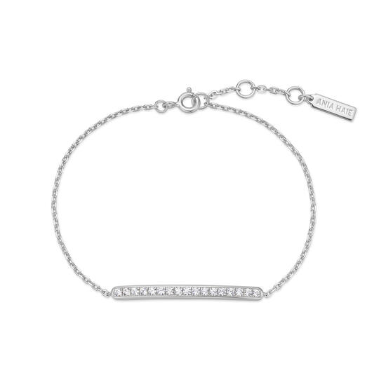  Voque Maven - Schakelarmbanden - Zilver / Gerodineerd - Kristal - 18,5cm